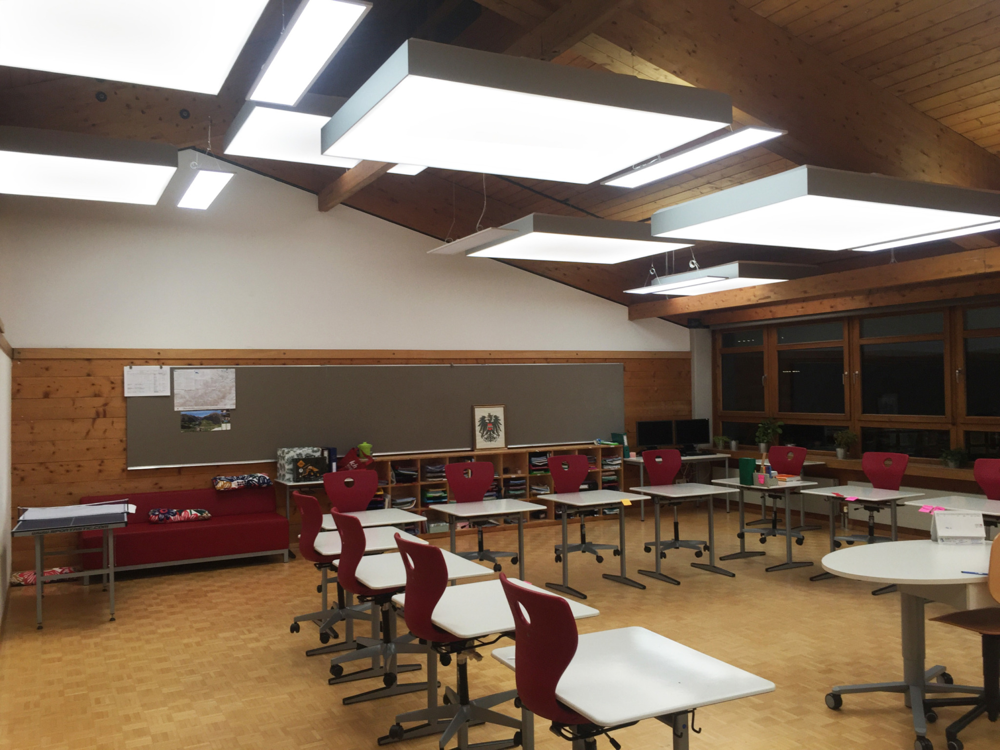 Akustik Licht Projekt Mittelschule Lech