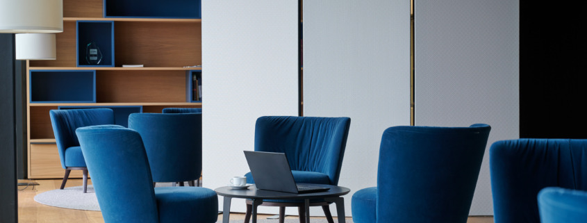 Paravent Wand 3-teilig weiss,