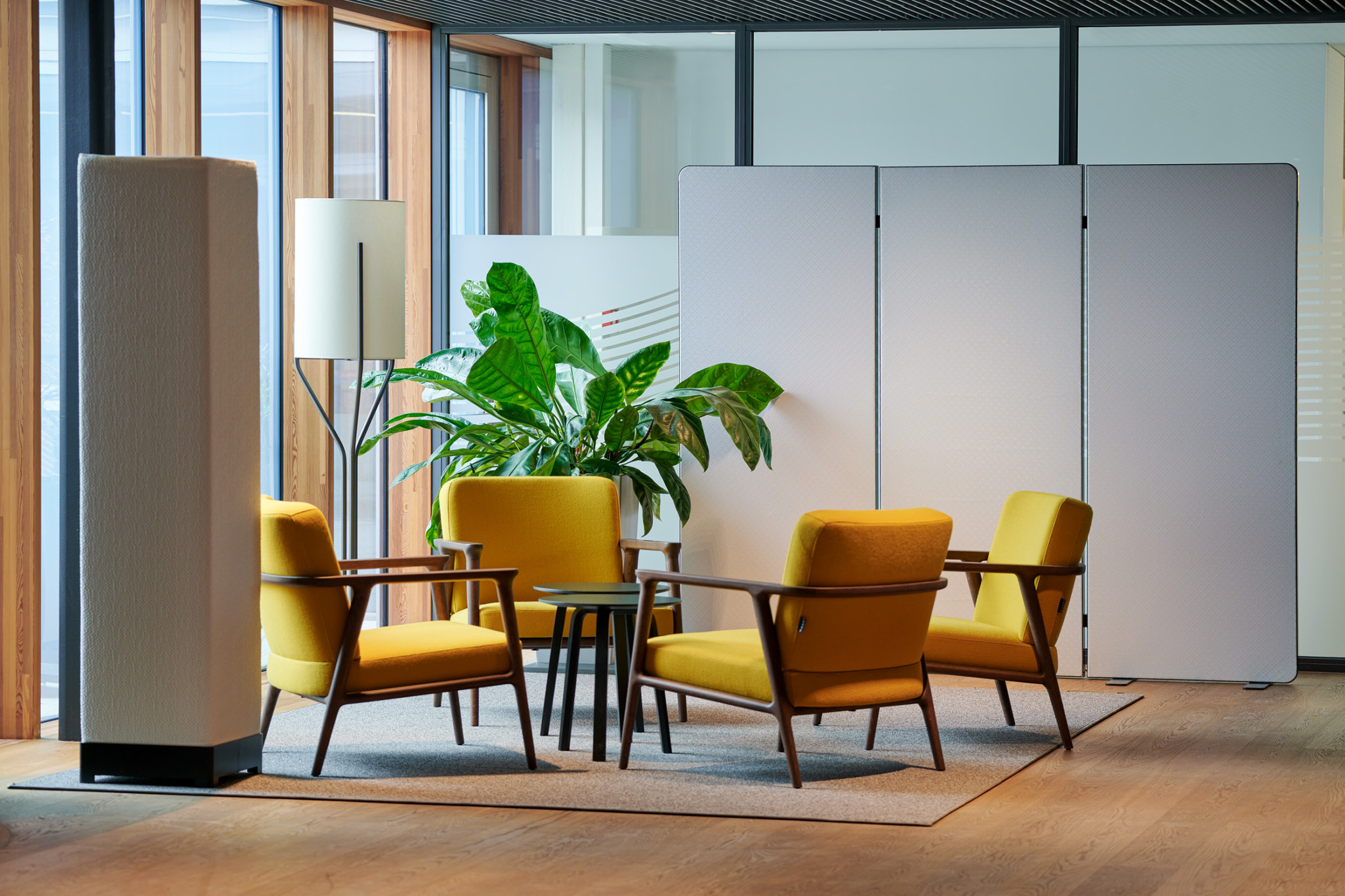Acunic_132_by_Marcel_Hagen-studio22 Akustiksäule und Paravent Wand 3-teilig weiss